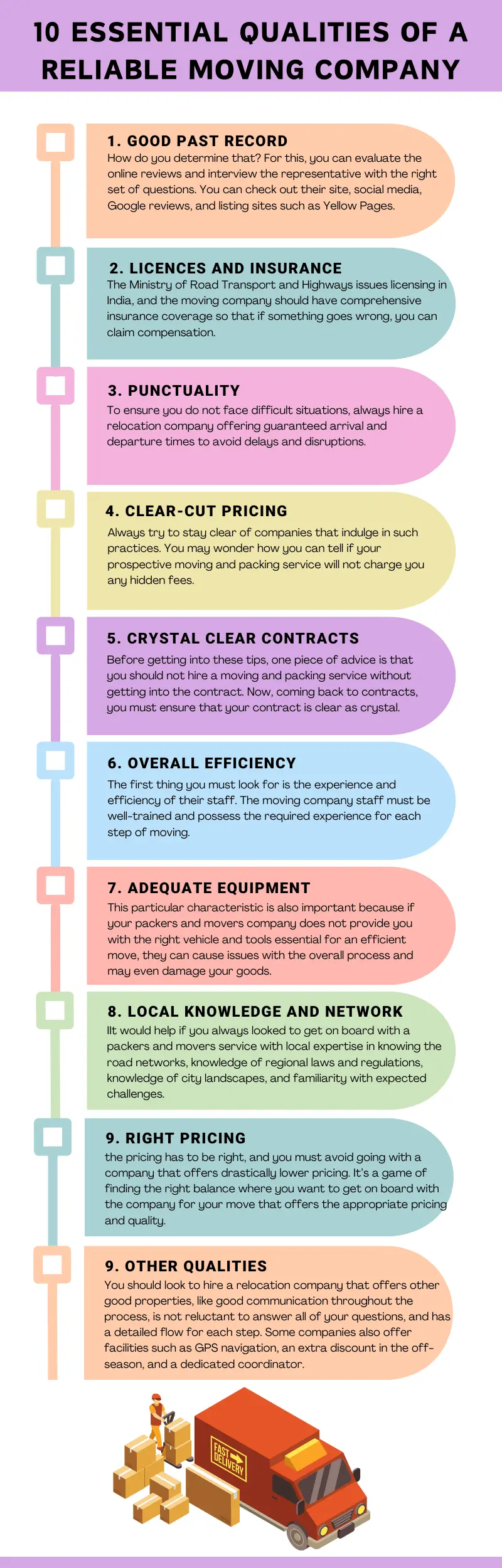 Essential Qualities Of A Reliable Moving Company infographic